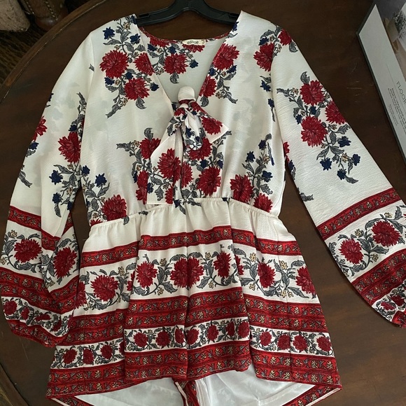 Pants - Floral Romper